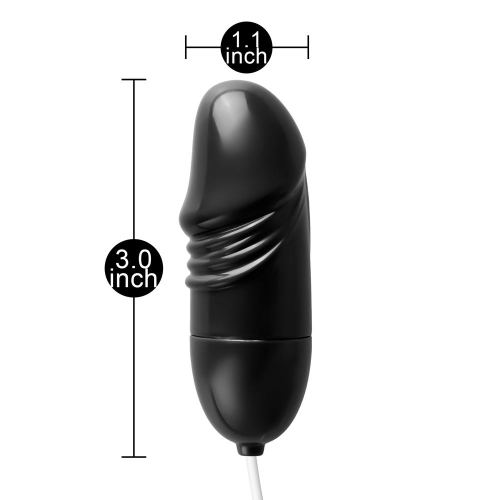 Black Multi-Speed Battery-Operated Vibrating Egg (Box)