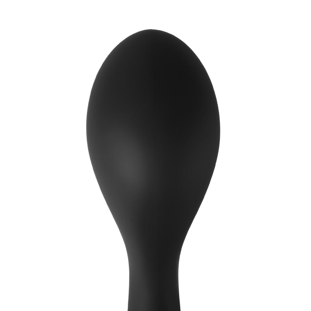 Black Silicone Ass-Gasm Plug with Cock Ring