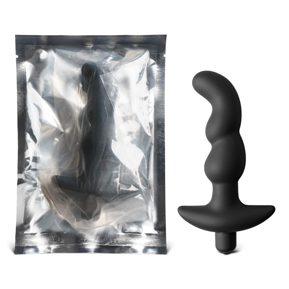 Black Silicone Beaded G-Spot Vibrator