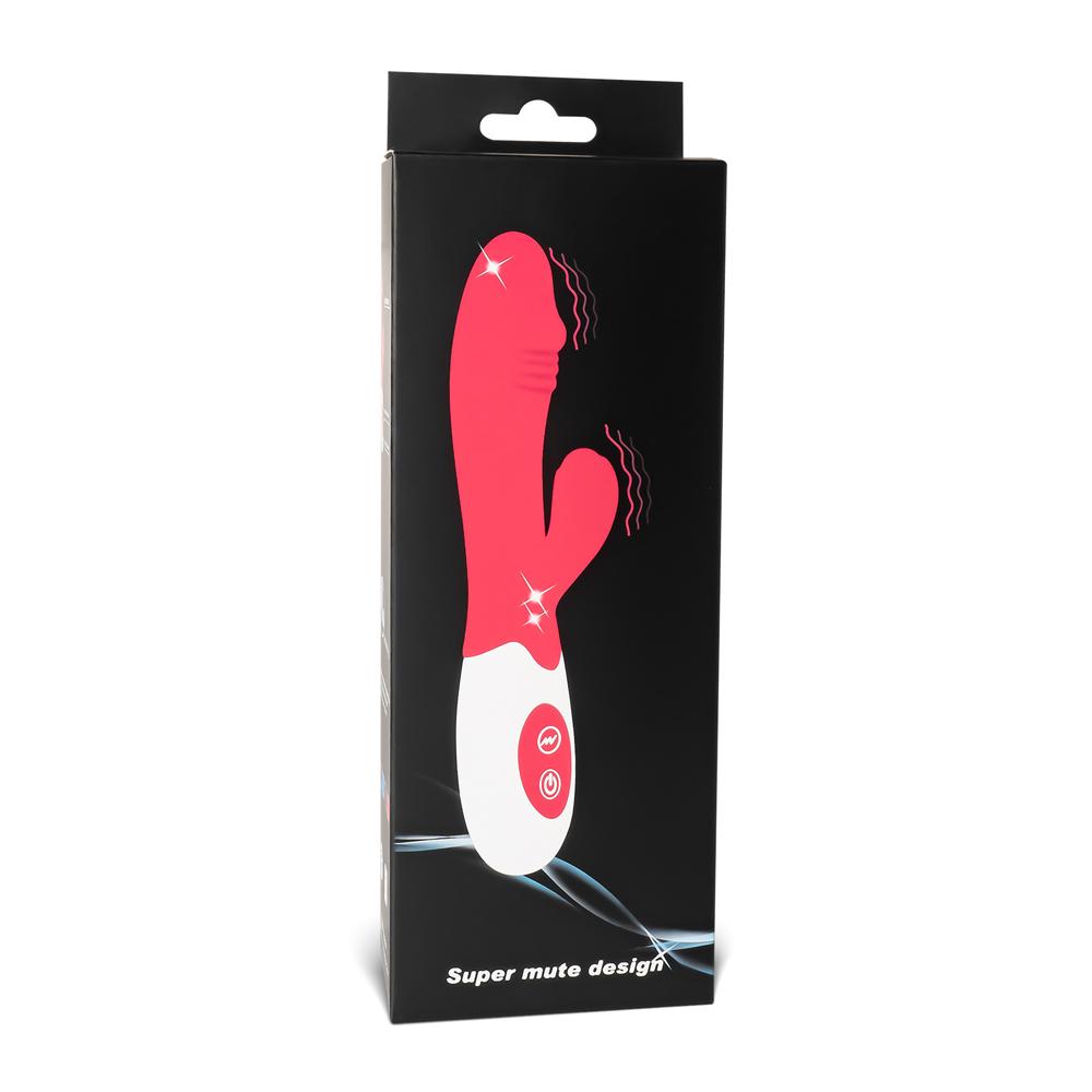 Black Silicone Penis G-Spot Vibrator ( Dual Motors )