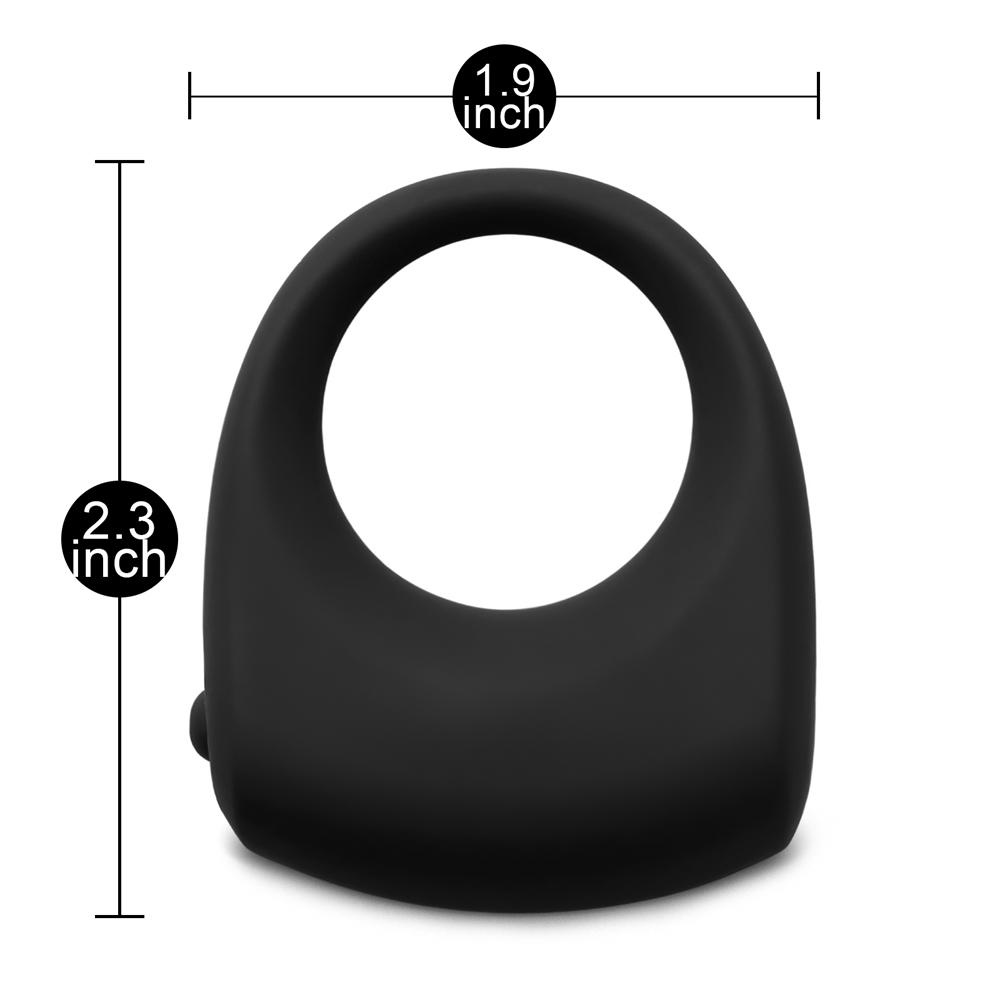 Black Silicone Vibrating Cock Ring