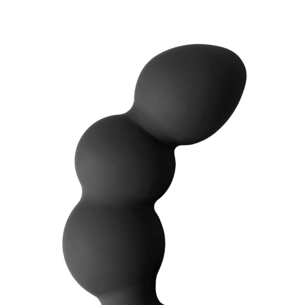 Black Silicone Vibrating Prostate Massager