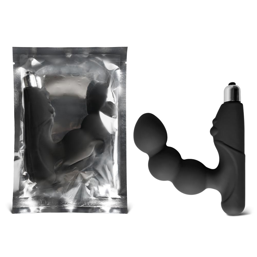 Black Silicone Vibrating Prostate Massager