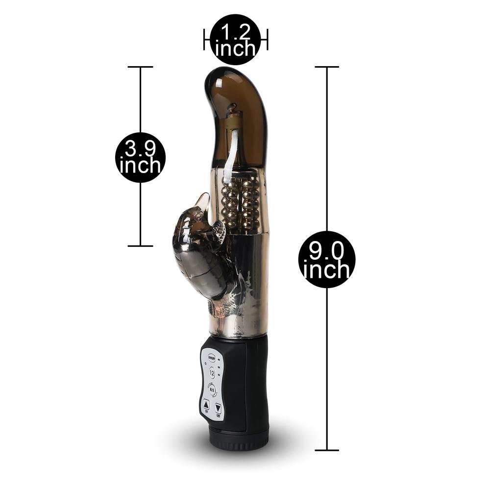 Black Steel Balls G-Spot Vibrator