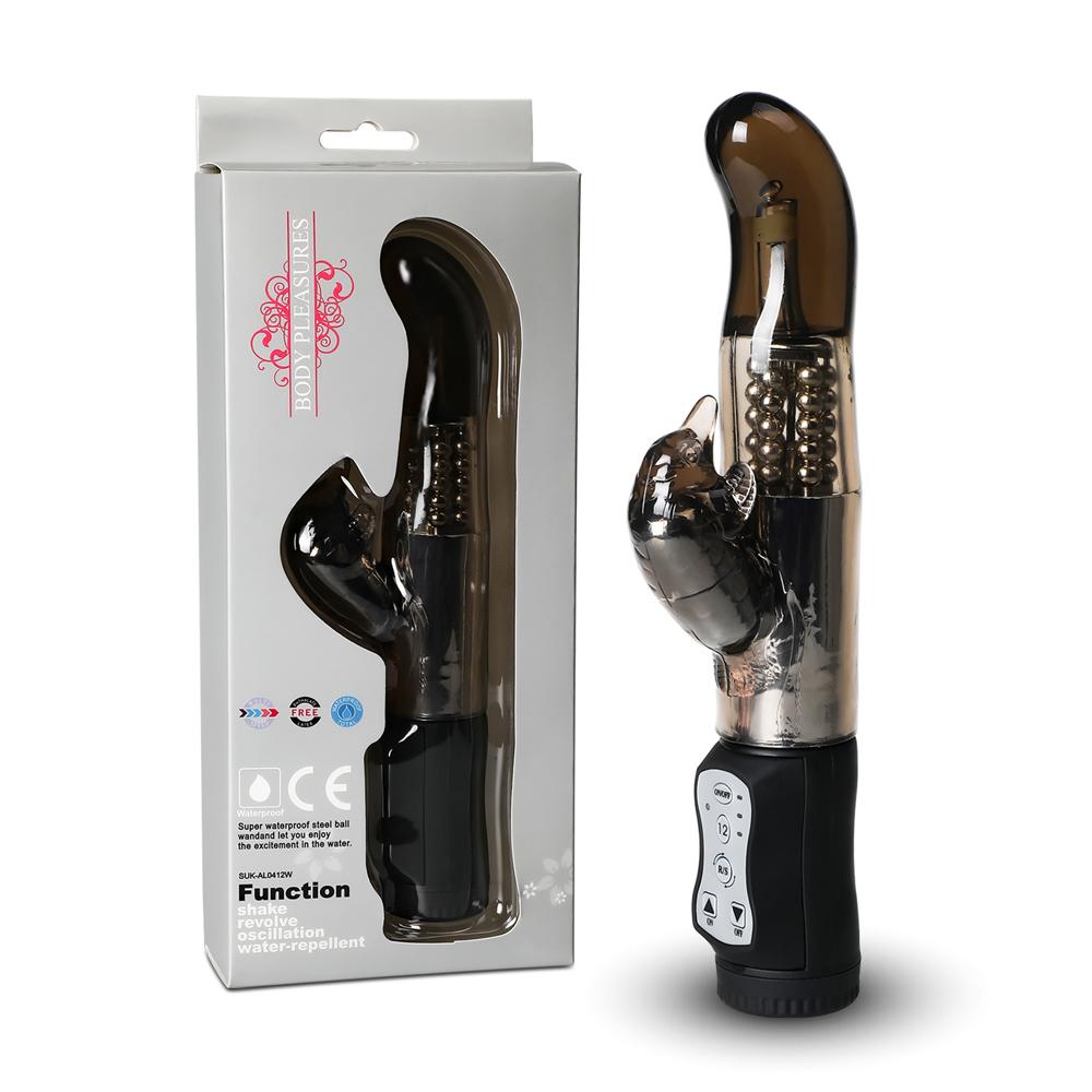 Black Steel Balls G-Spot Vibrator