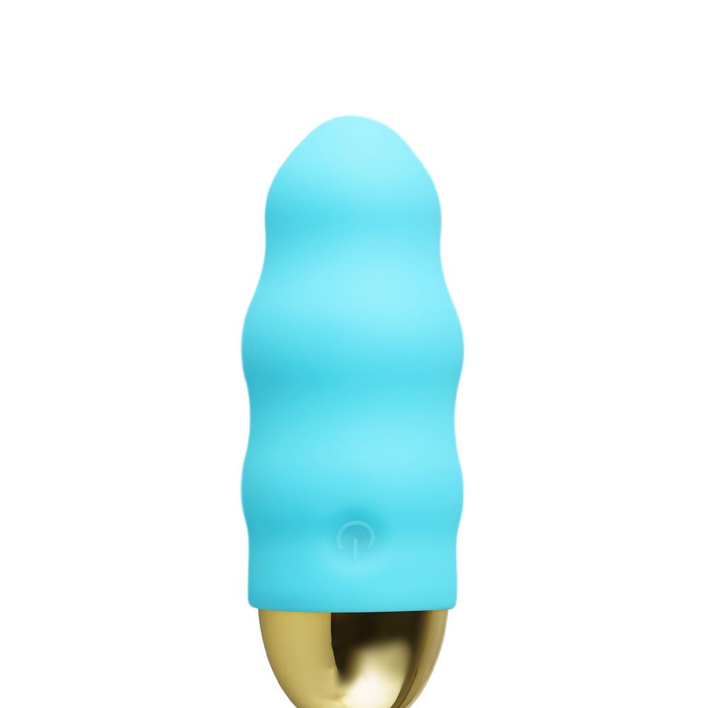 Blue Color 10 Speeds Rechargeable Remote Control Vibrator