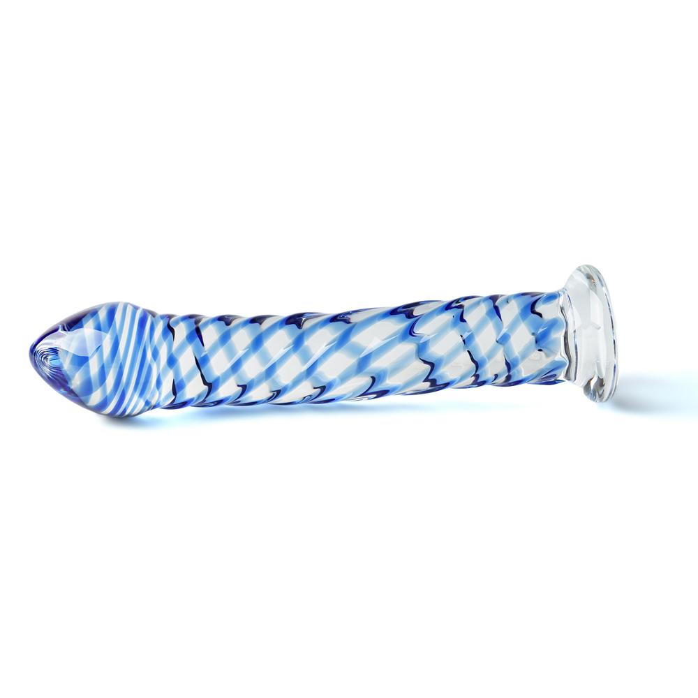 Blue Color Glass Dildo - P07