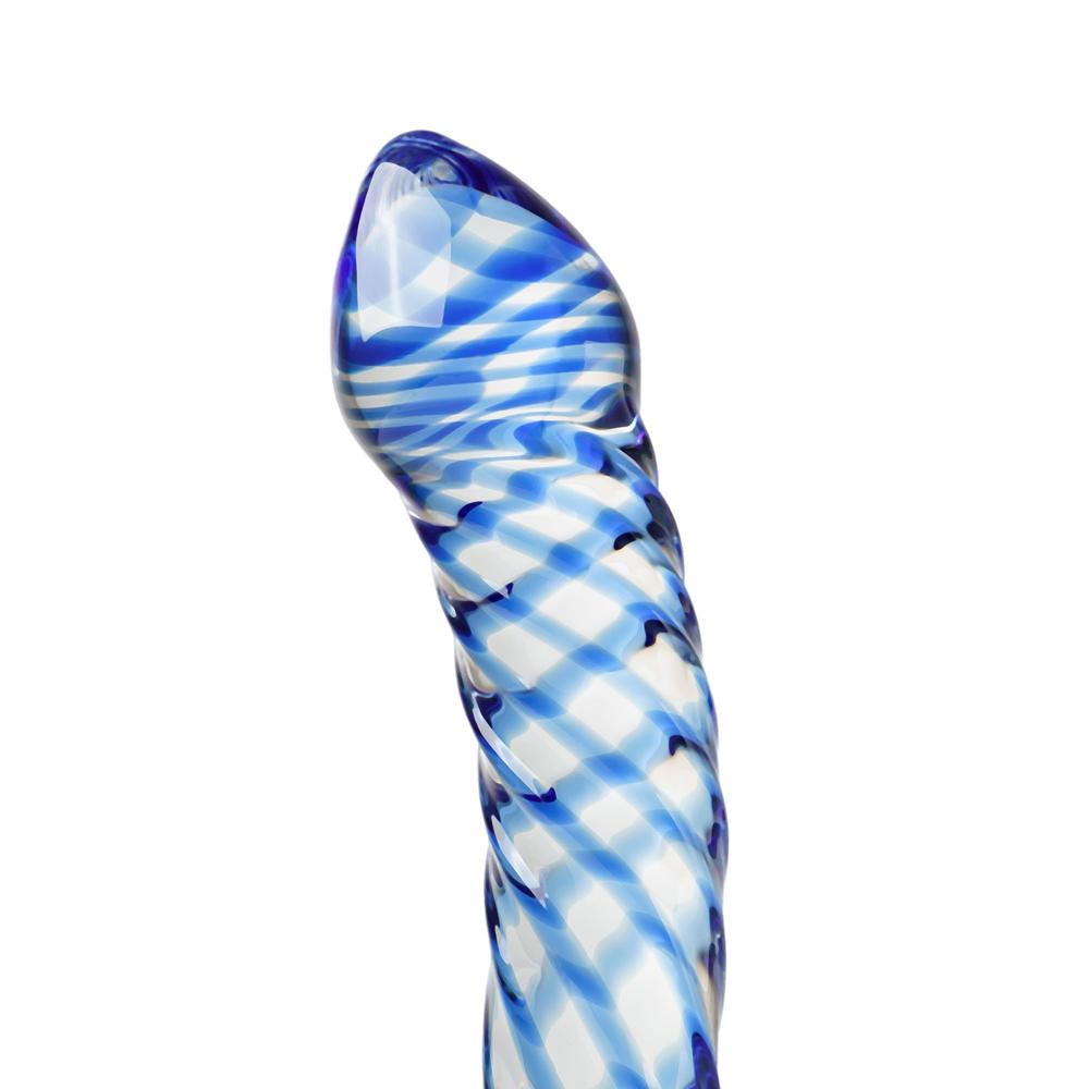 Blue Color Glass Dildo - P07