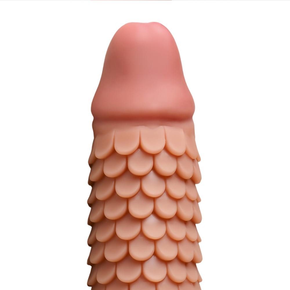 Brown Vibrating Penis Sleeve II - Single-Speed, TPE, 6.70