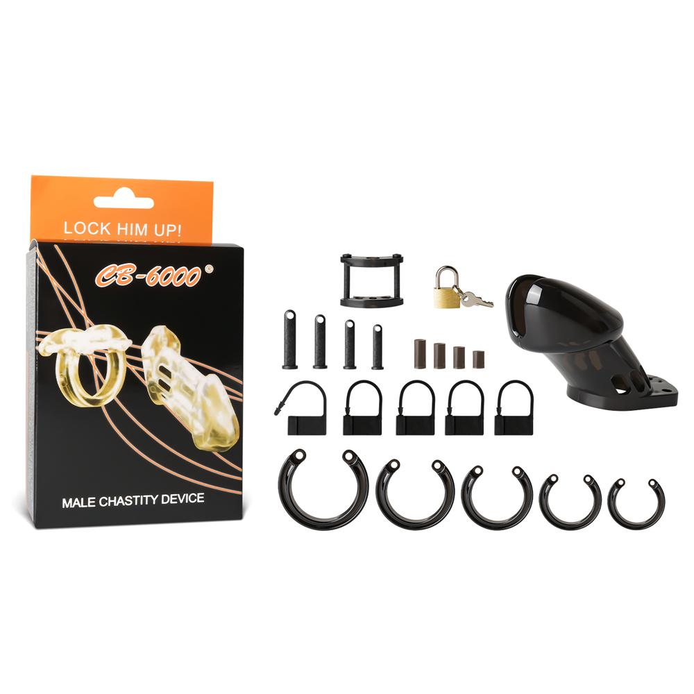 CB6000 Male Chastity Kit ( Black Color )