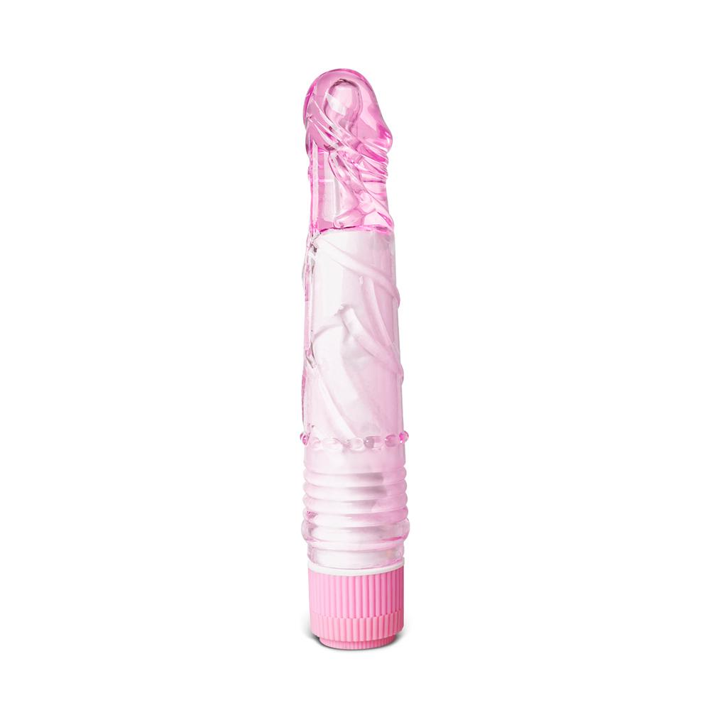 Cheap Clear Pink Color Realistic Dildo Vibrator ( No Smell )