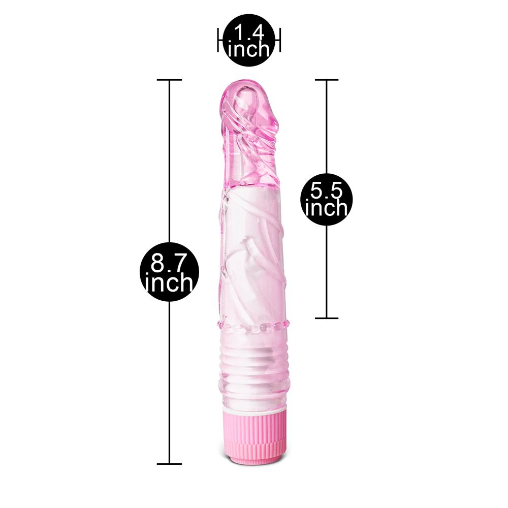 Cheap Clear Pink Color Realistic Dildo Vibrator ( No Smell )