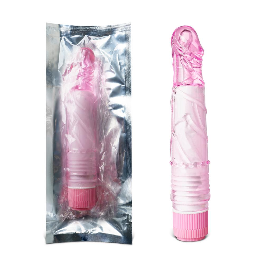 Cheap Clear Pink Color Realistic Dildo Vibrator ( No Smell )