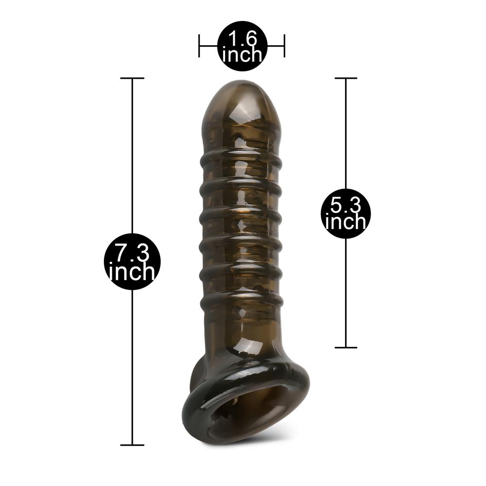 Clear Black Penis Extender with More Pleasure