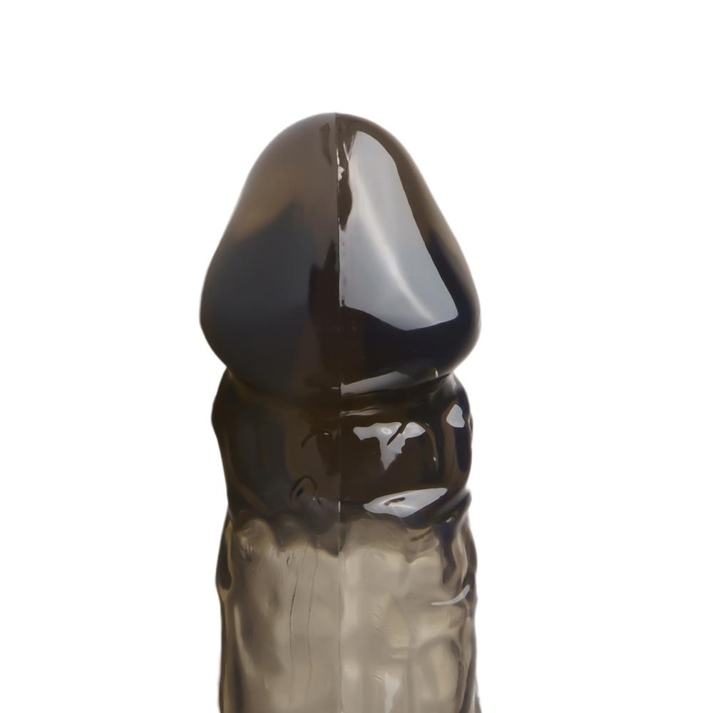 Clear Black Vibrating Penis Extender