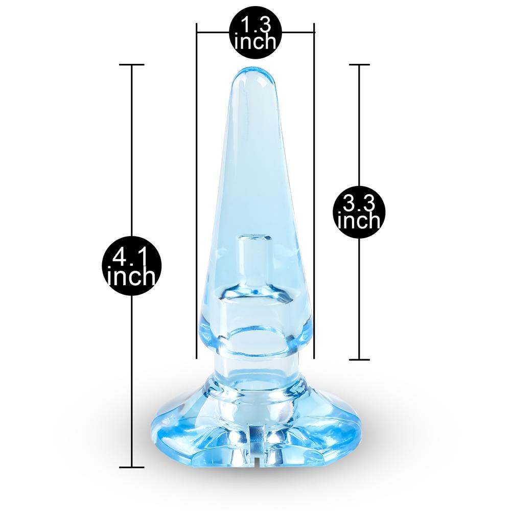 Clear Blue Anal Plug