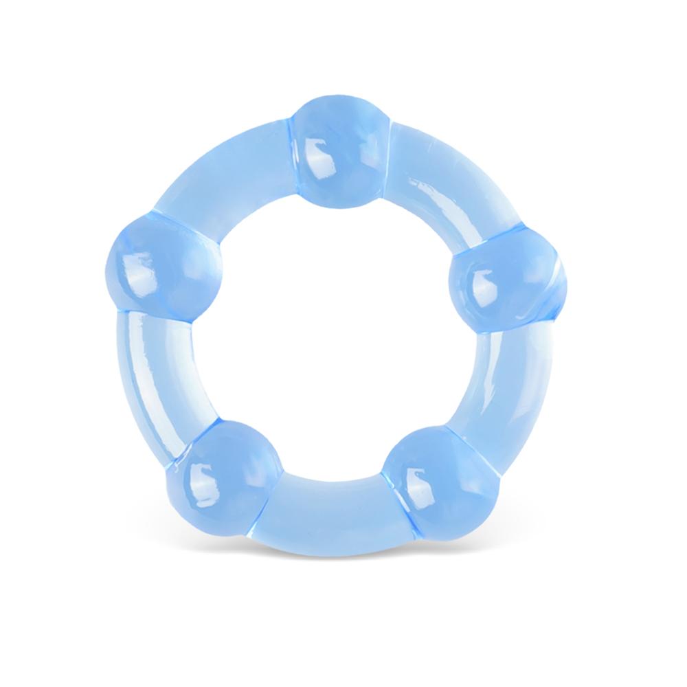 Clear Blue Triple Cock Ring Kit