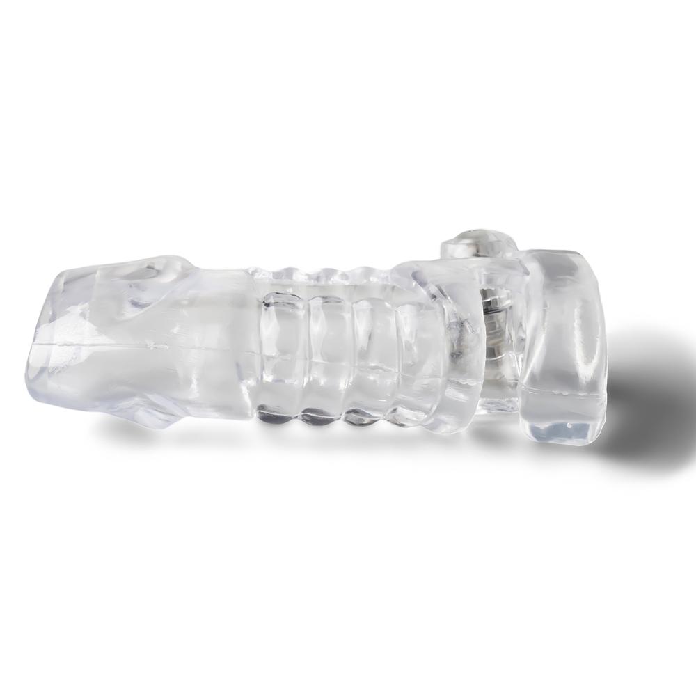 Clear Color Vibrating Penis Sleeve