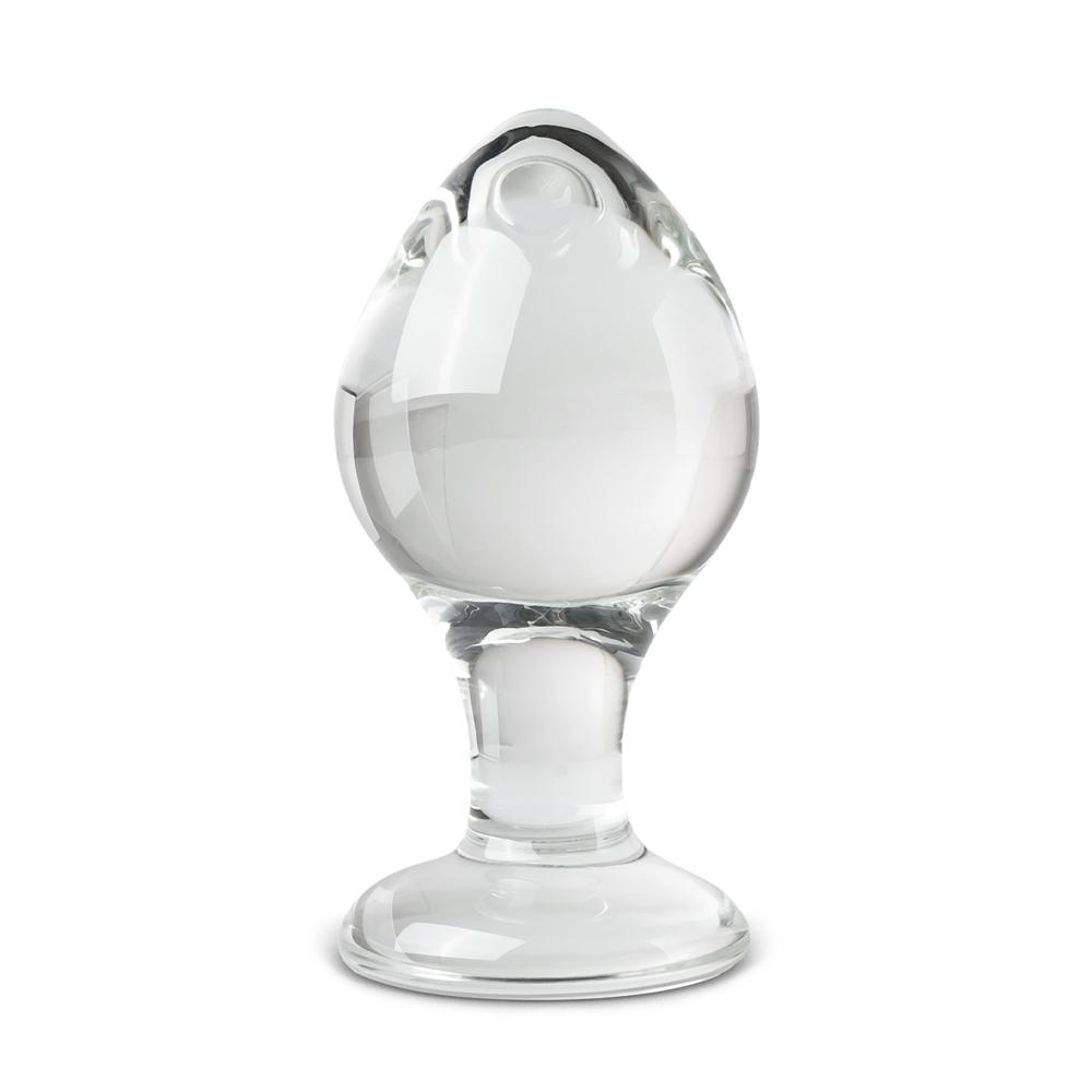 Clear Glass Anal Plug - P15