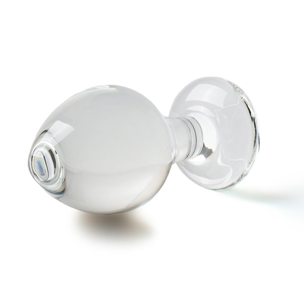 Clear Glass Anal Plug - P15