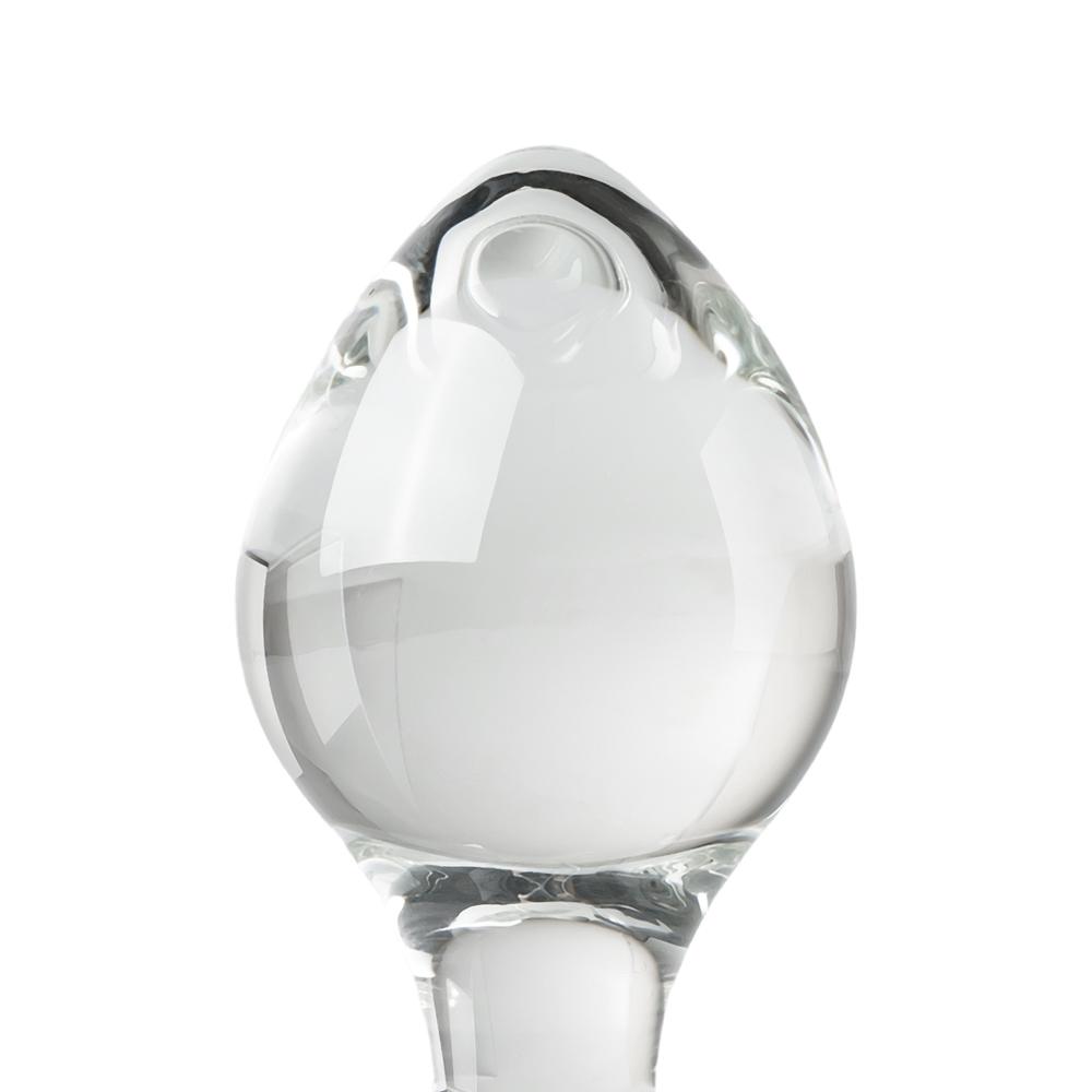 Clear Glass Anal Plug - P15