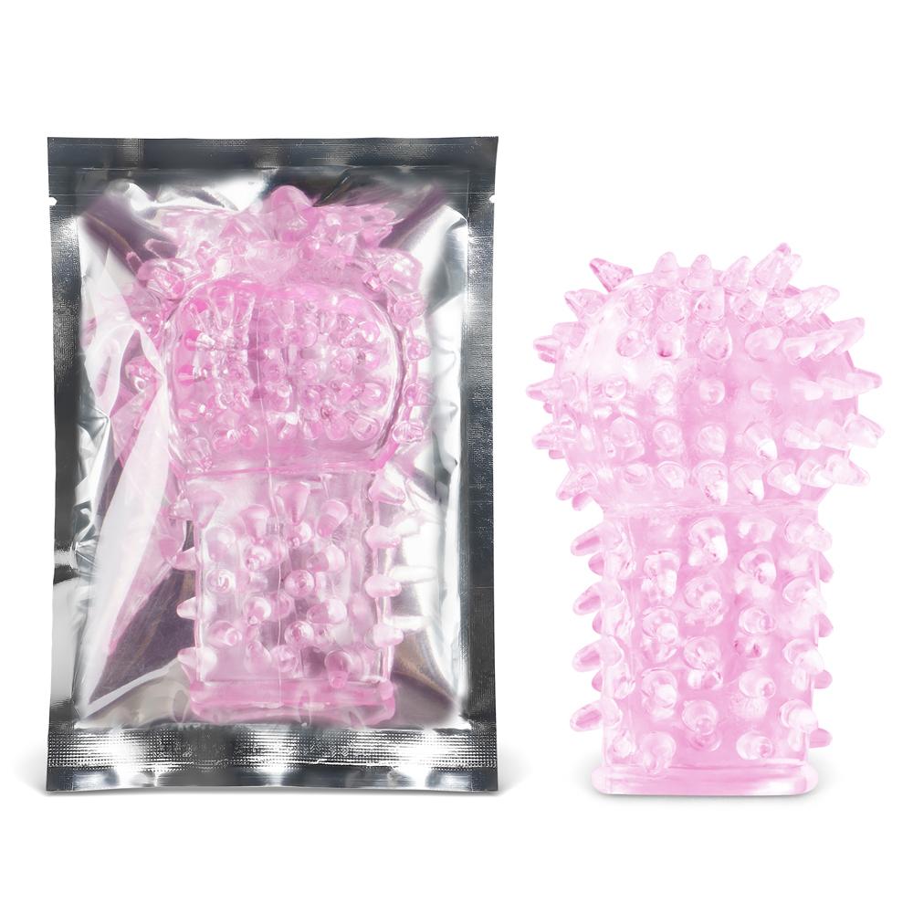 Clear Pink Finger Sleeves