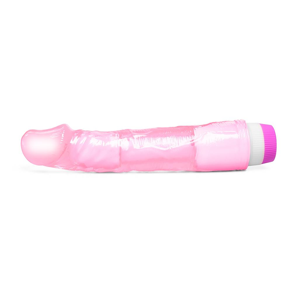 Clear Pink Flexible Basic Realistic Vibrator