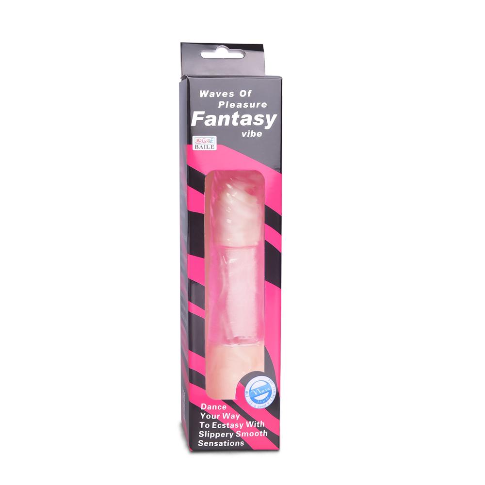 Clear Pink Flexible Basic Realistic Vibrator