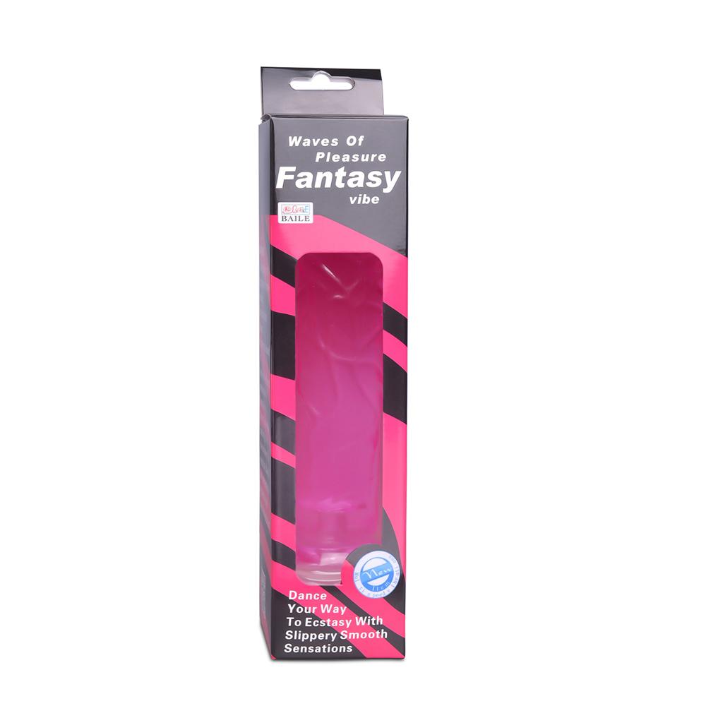 Clear Pink Hard Standing Realistic Dildo with Suction Cup