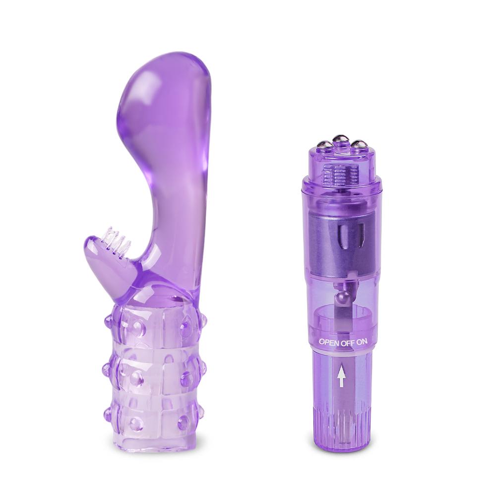 Clear Purple Cute G-Spot Vibrator