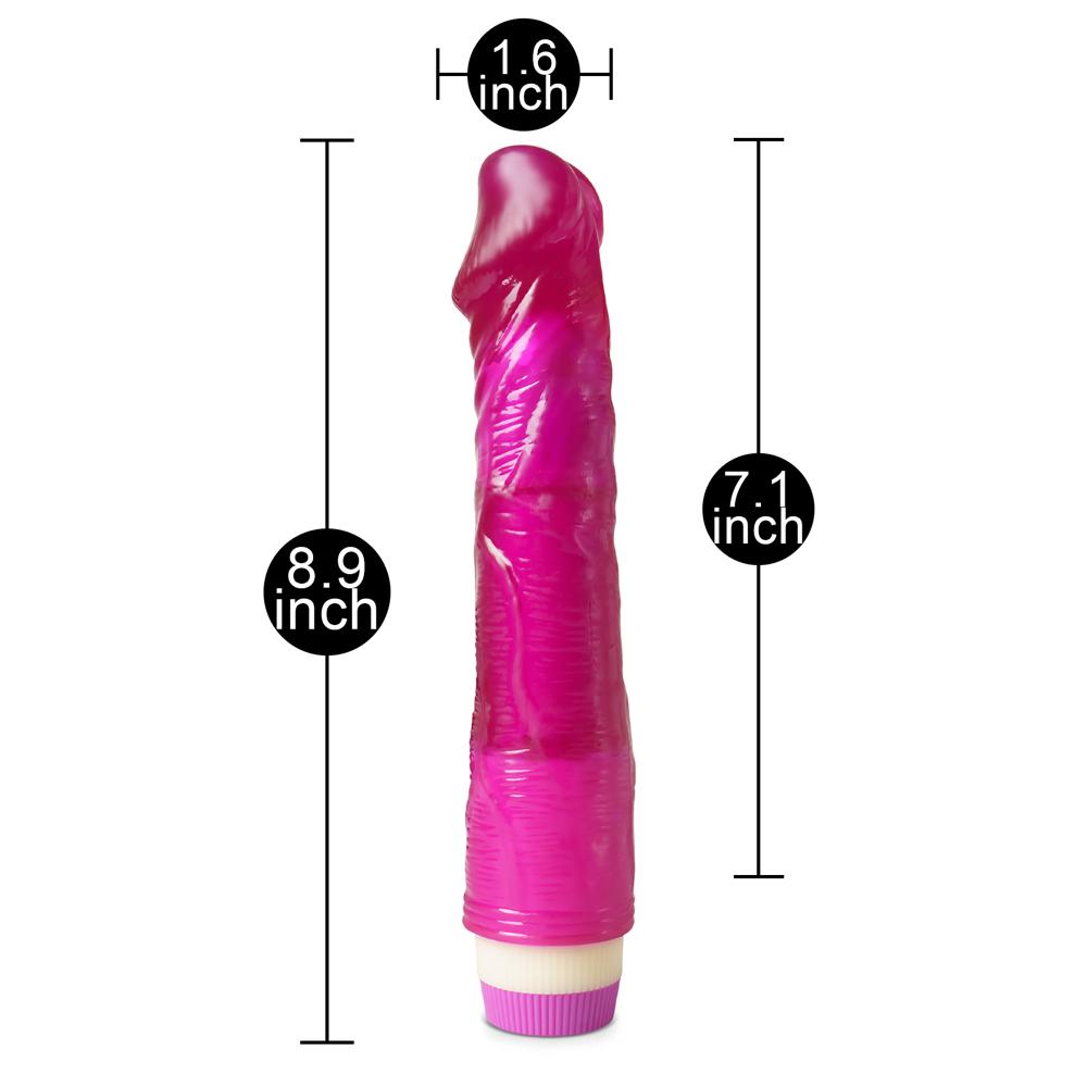 Clear Purple Flexible Basic Realistic Vibrator