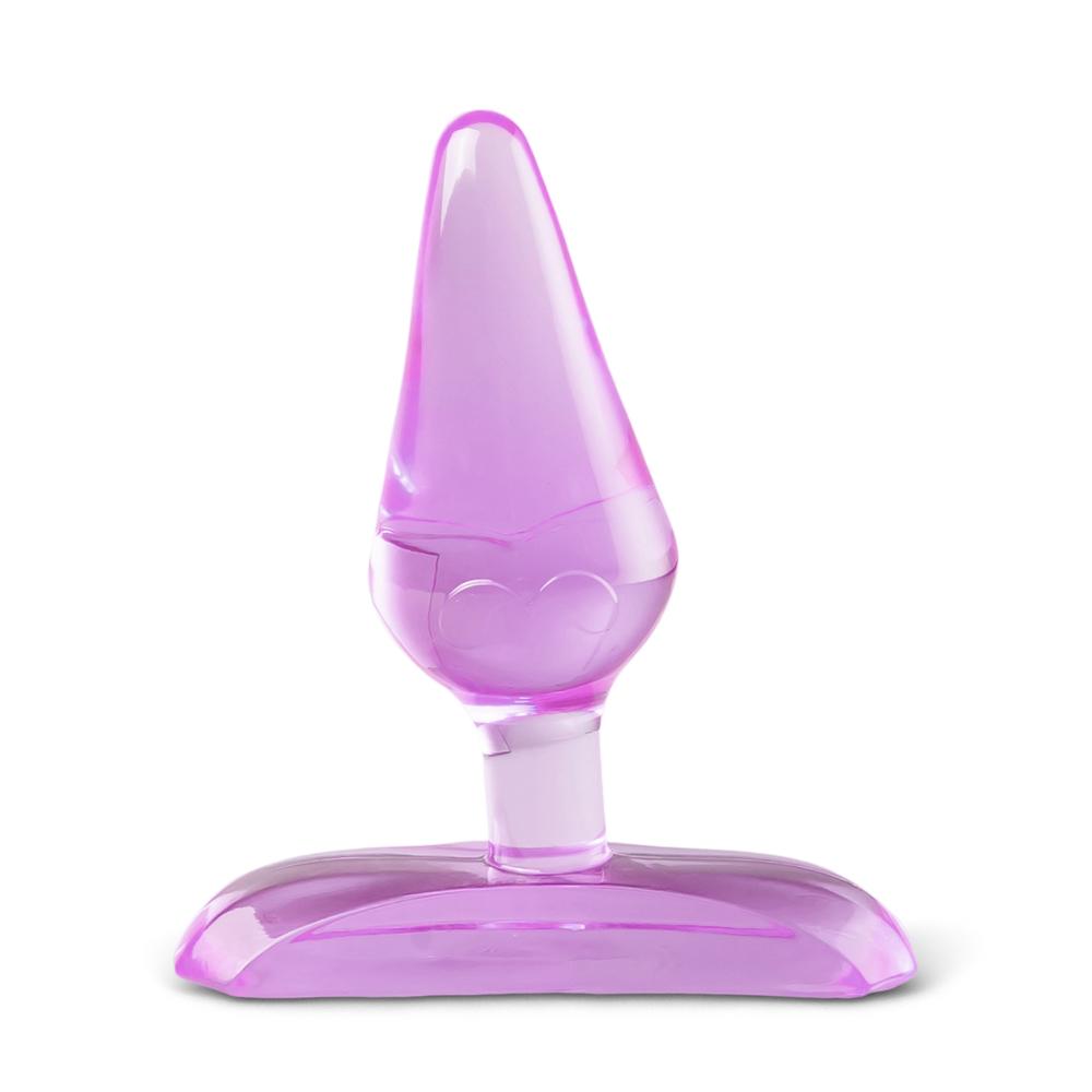 Clear Purple Mini Anal Plug