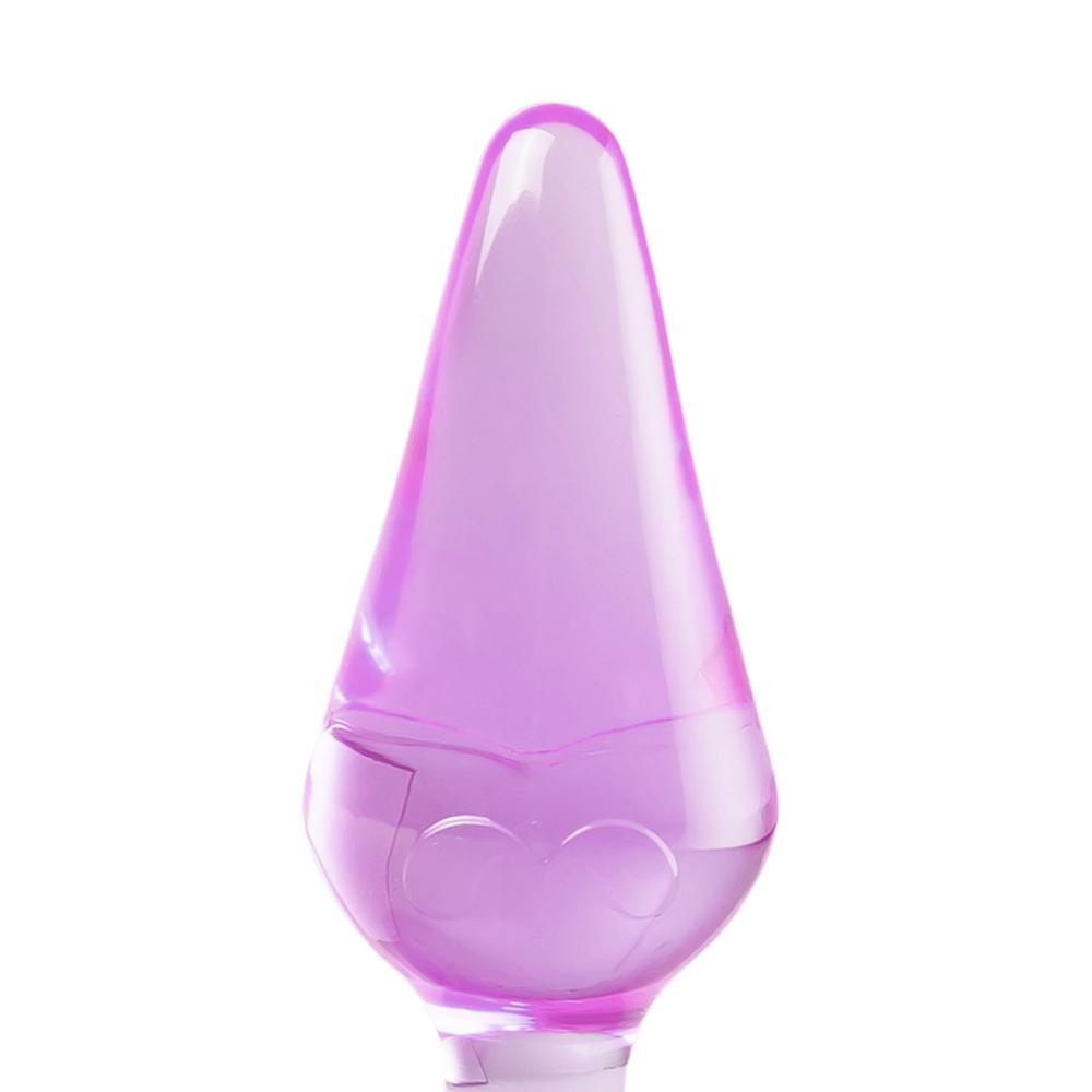 Clear Purple Mini Anal Plug