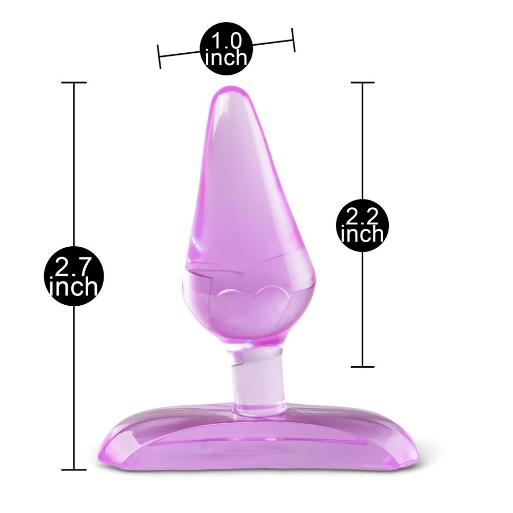 Clear Purple Mini Anal Plug