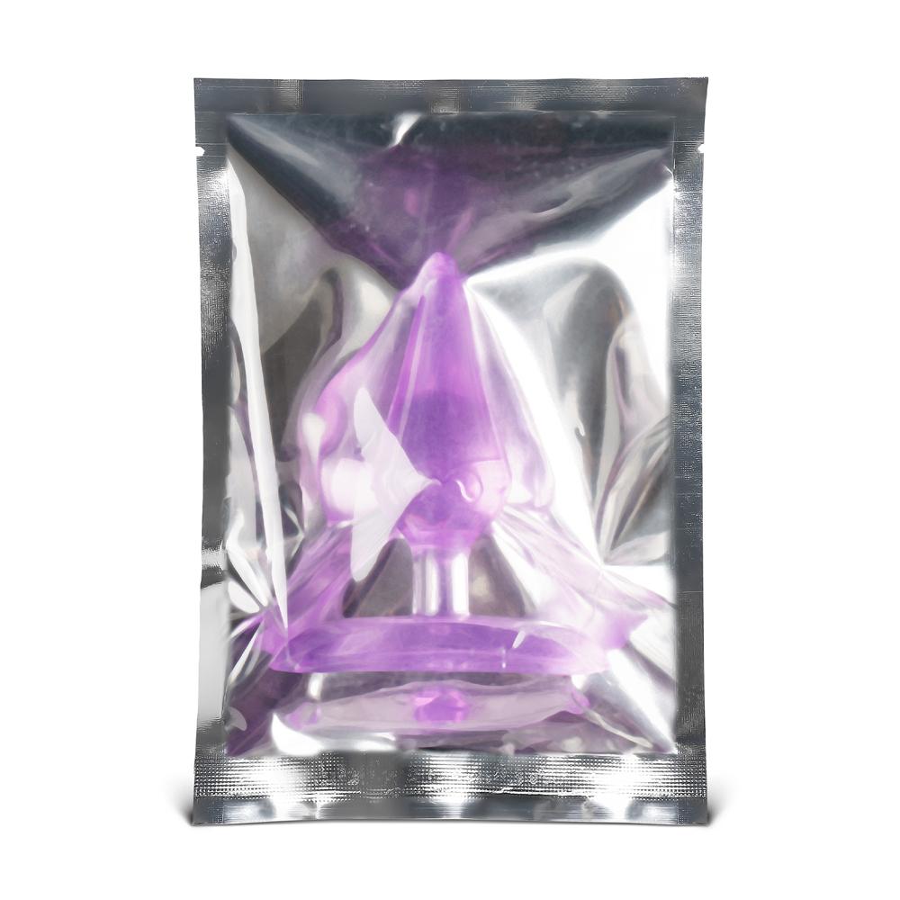 Clear Purple Mini Anal Plug