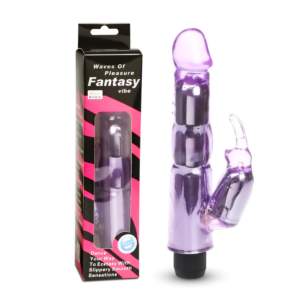 Crystal Purple Rabbit Vibrator (Waterproof)