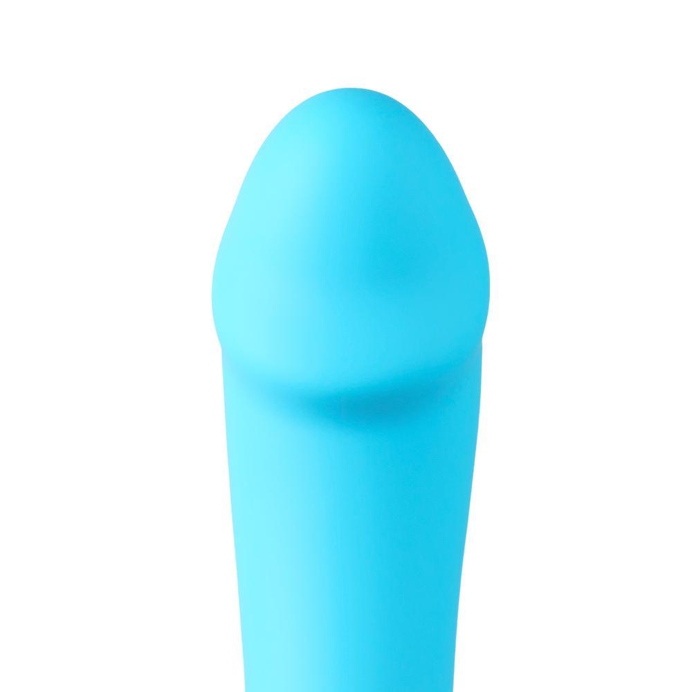 Cyan Color 12-Speed Rechargeable Silicone Vibrator with Sucking Function