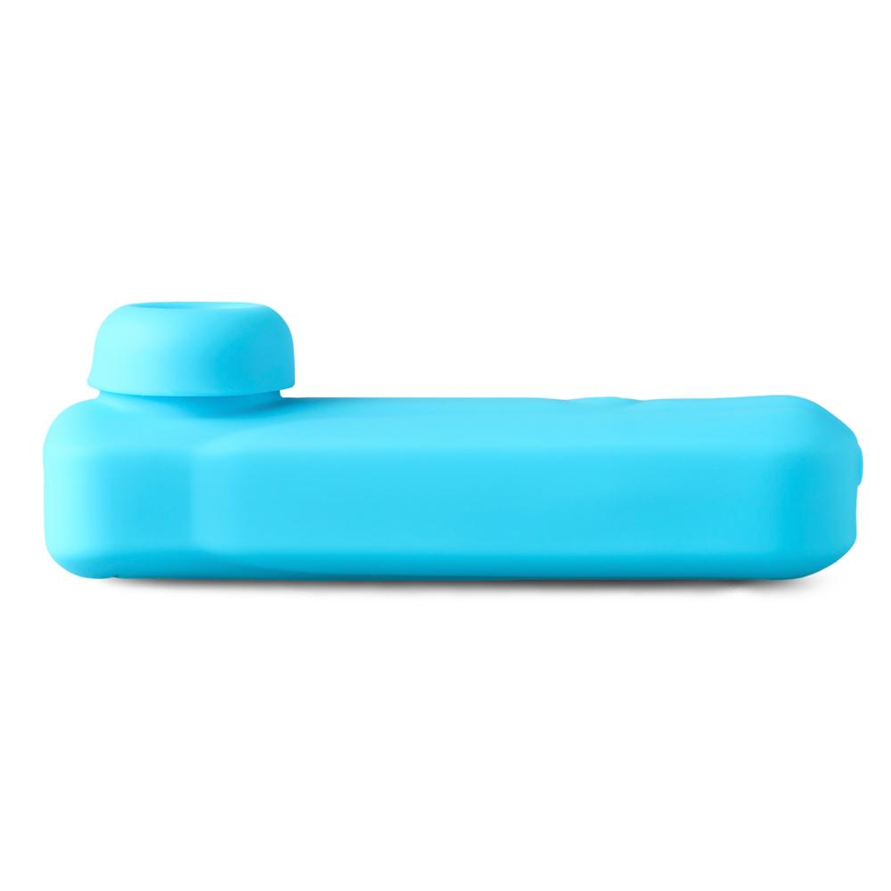 Cyan Sucking Massager with 12-Speed, Medical Grade Silicone, Waterproof, Plug-In Rechargeable