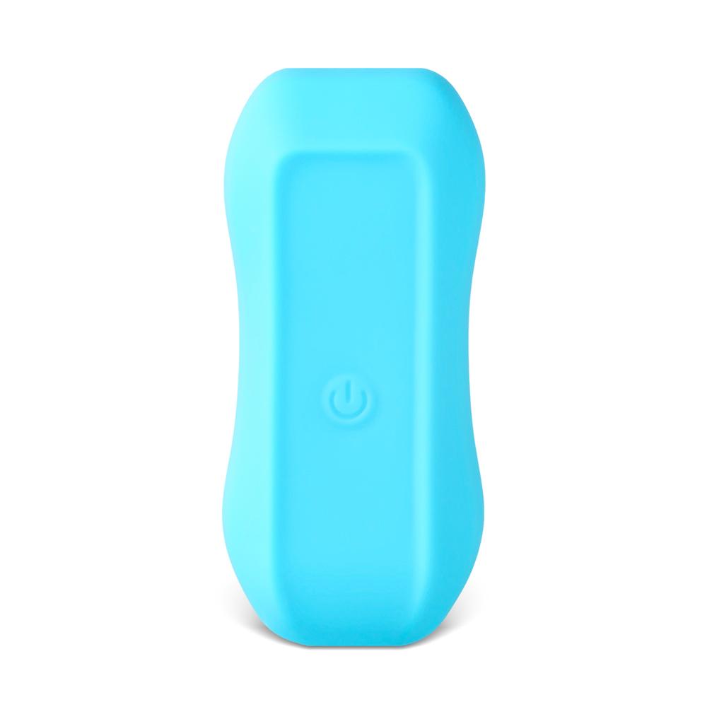 Cyan Tongue-Licking Massager with 12-Speed, Medical Grade Silicone, Waterproof, Plug-In Rechargeable