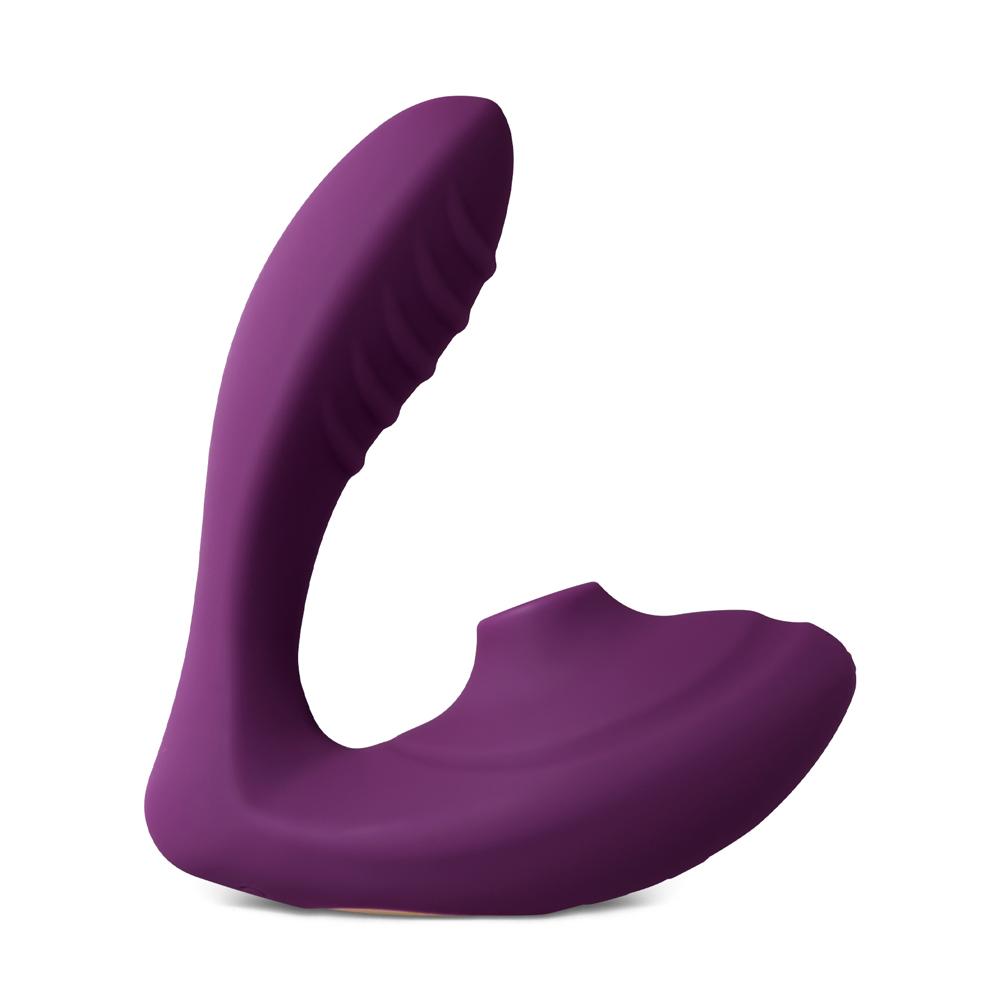 Dark Purple Color 10 Speeds Clitoral Sucking Stimulator and G-Spot Vibrator