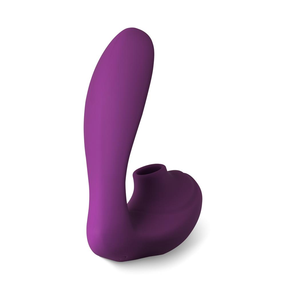 Dark Purple Color 10 Speeds Clitoral Sucking Stimulator and G-Spot Vibrator