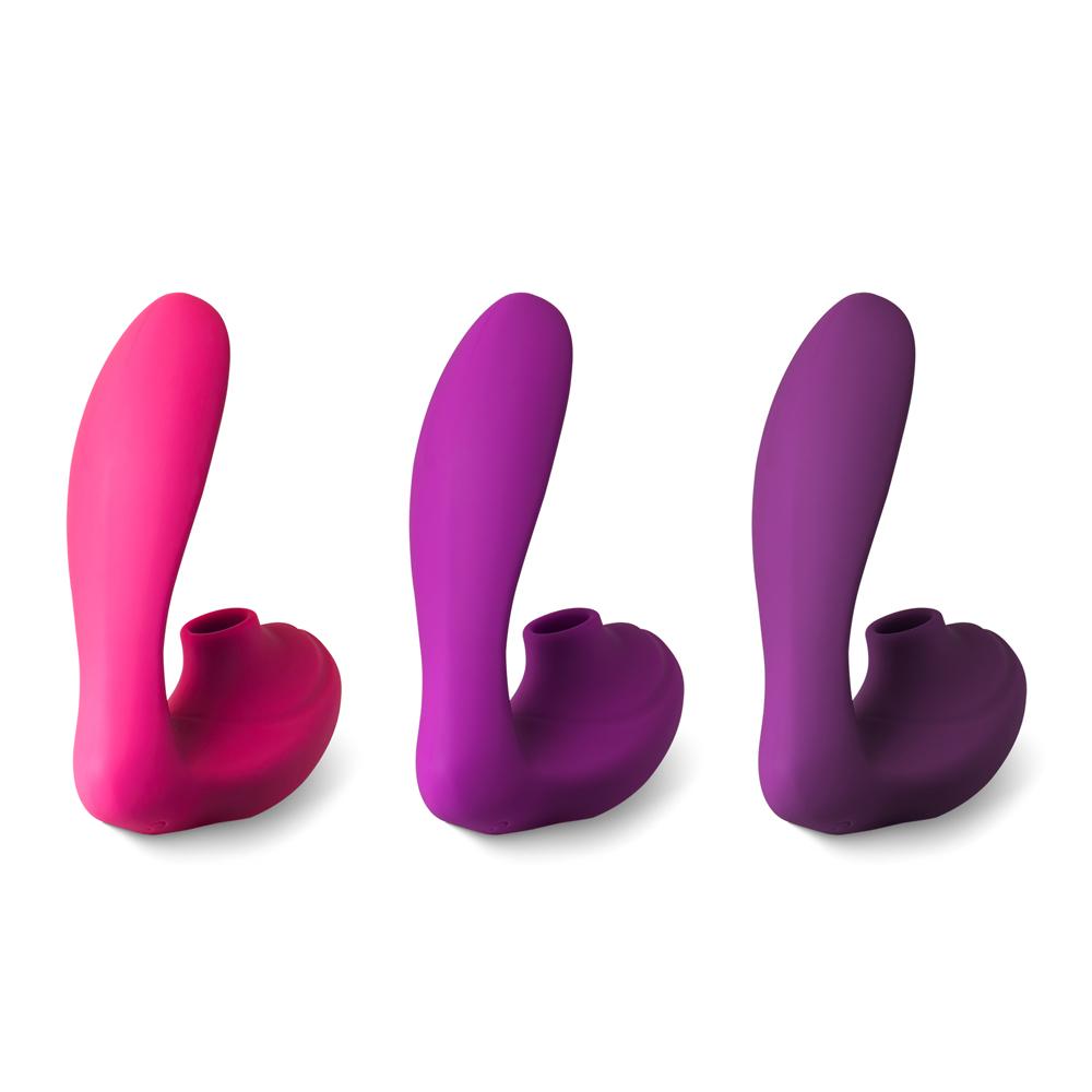 Dark Purple Color 10 Speeds Clitoral Sucking Stimulator and G-Spot Vibrator