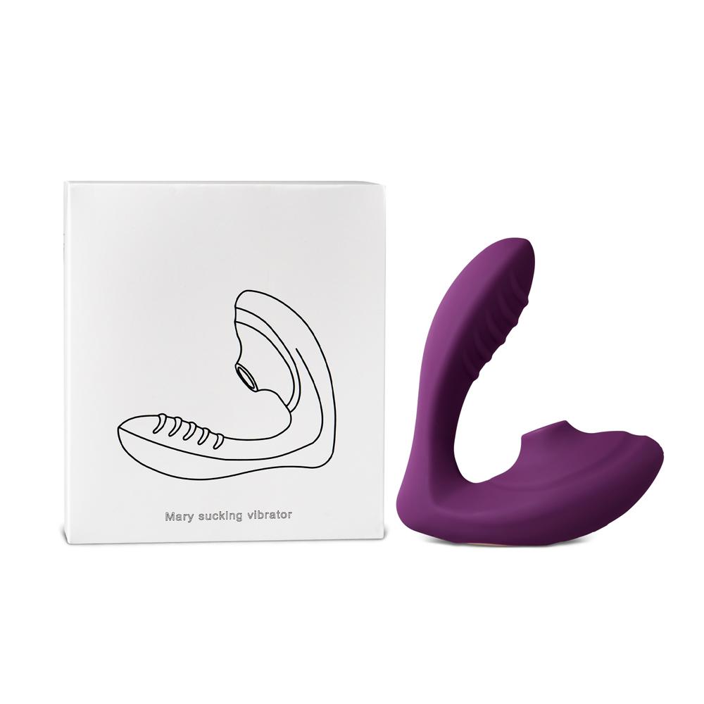 Dark Purple Color 10 Speeds Clitoral Sucking Stimulator and G-Spot Vibrator