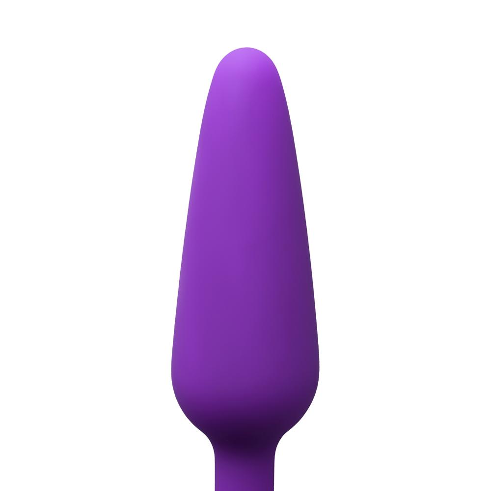 Dark Purple Color Silicone Butt Plug Set