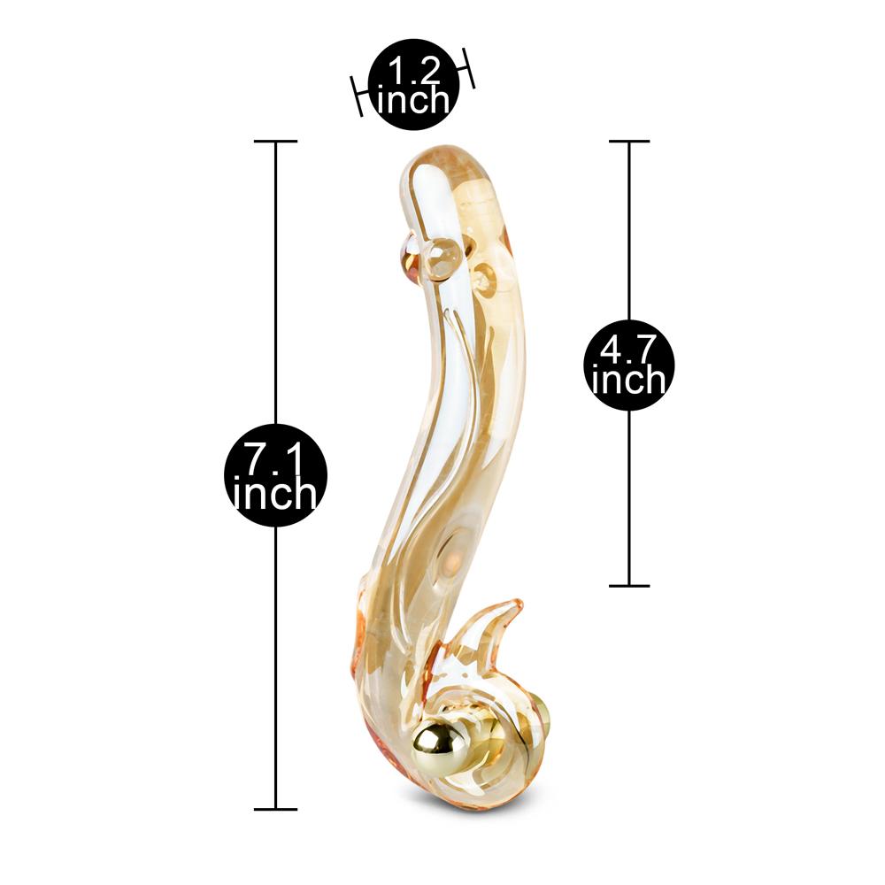 Dragon Golden Glass Vibrator