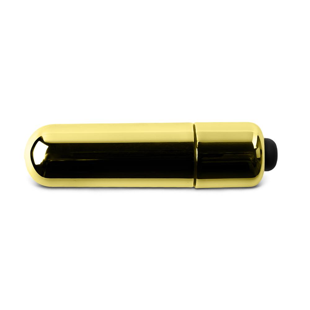 Electroplated Gold Mini Vibrating Bullet