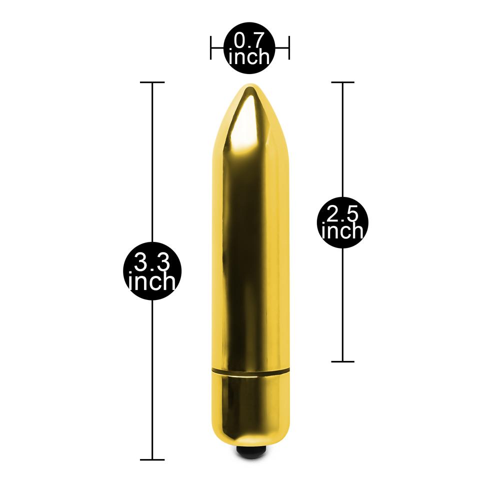 Electroplated Gold Vibrating Bullet