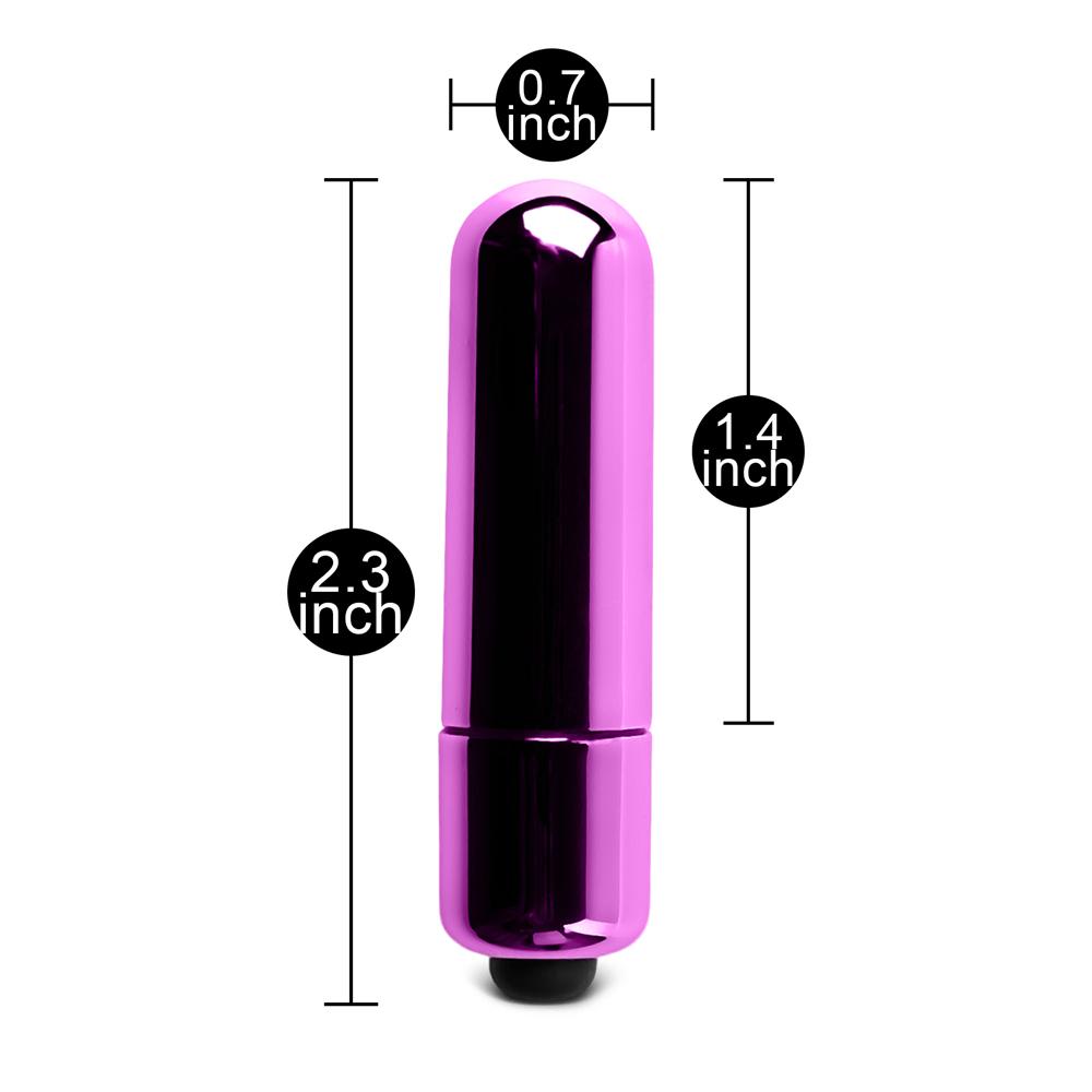 Electroplated Pink Mini Vibrating Bullet