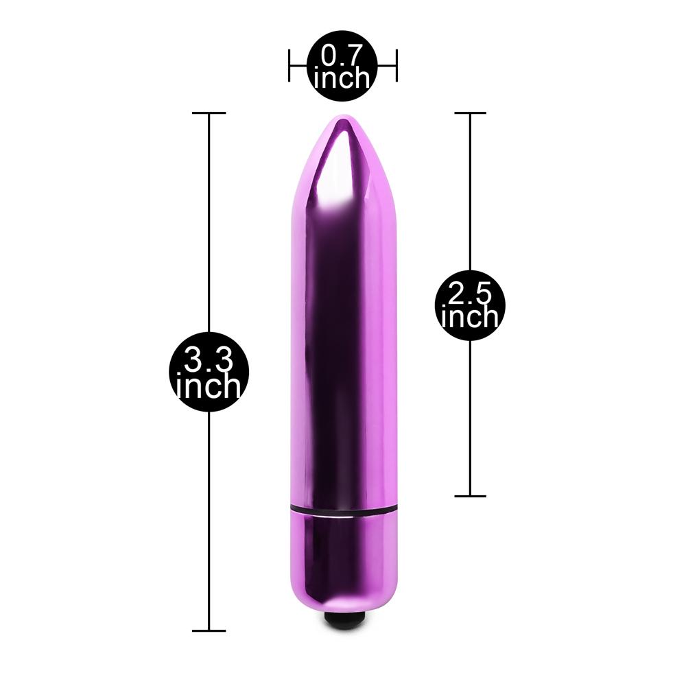 Electroplated Pink Vibrating Bullet