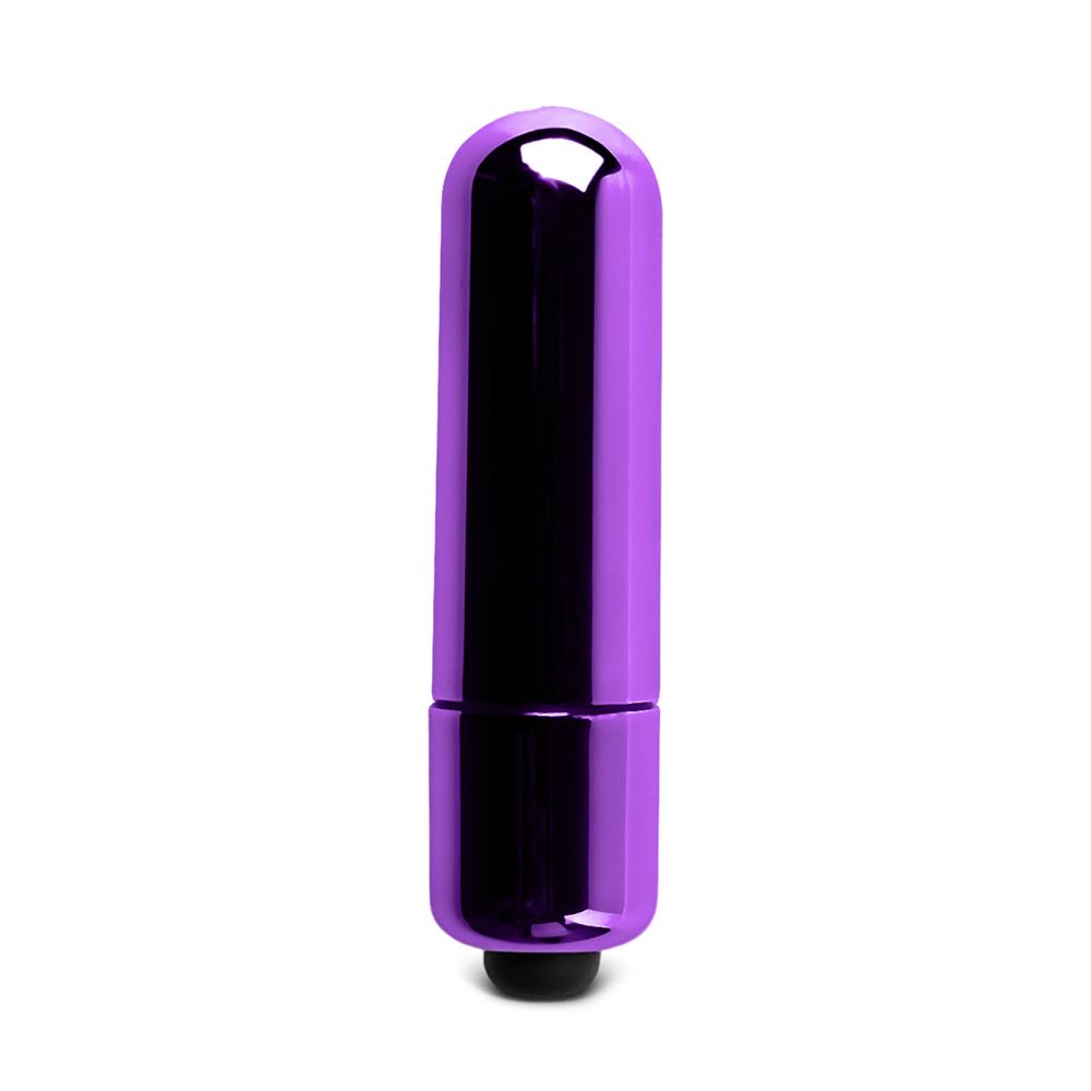 Electroplated Purple Mini Vibrating Bullet